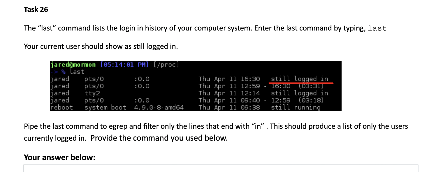 -aux command (list system processes) to only list the processes running bash.