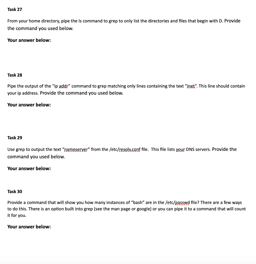 (This is done similar to tasks 8-10. Provide the command you used