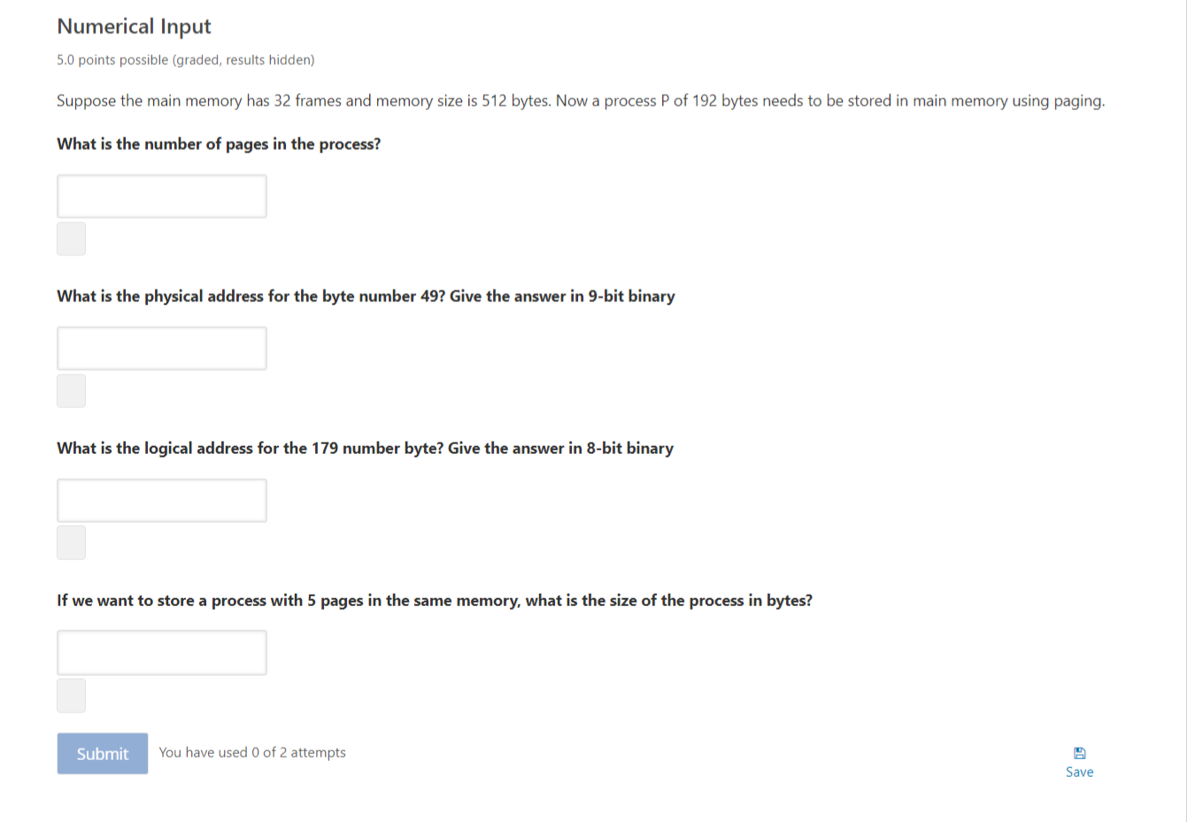 just put the numerical input here, dont need any explanation Numerical Input