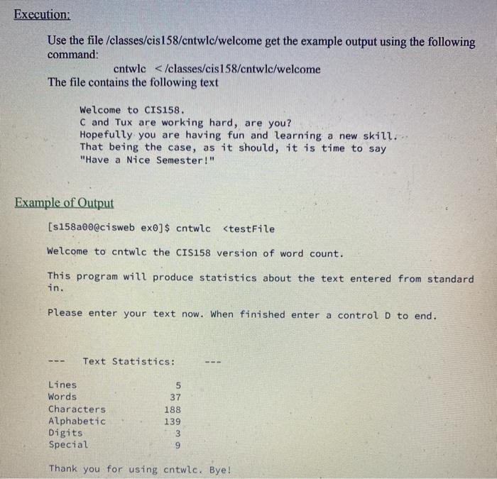 language and SSH Program Name cntwlc . . . Description The program