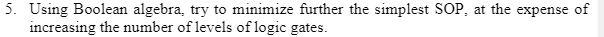 of P as a function of logic variables D3, D2.D1 and DO