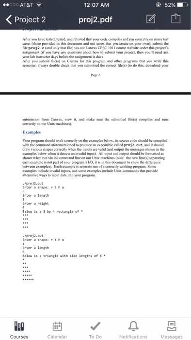  Need help coding this exactly. Show output please. ..ooo AT&T 12:07