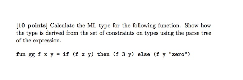 how the type is derived from the set of constraints on types