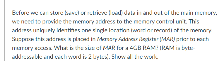  Before we can store (save) or retrieve (load) data in and