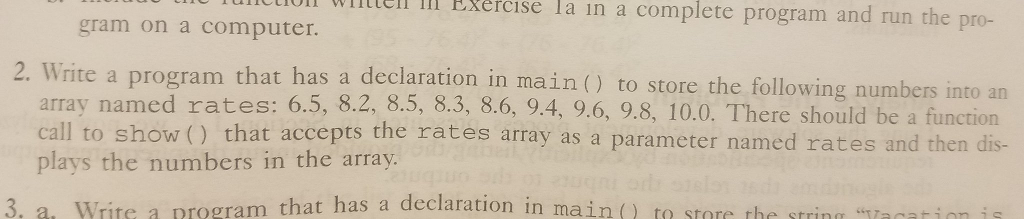 This is in C Programming language or wht ll ll B.ercise