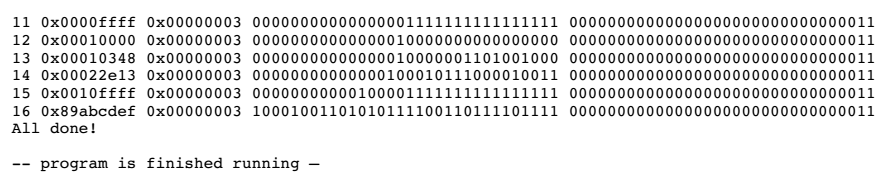 2 and n = 3. Here is what I need the output