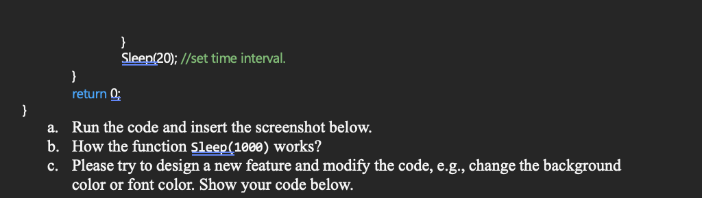 ask you to clean the screen by clicking mouse. Use Visual Studio