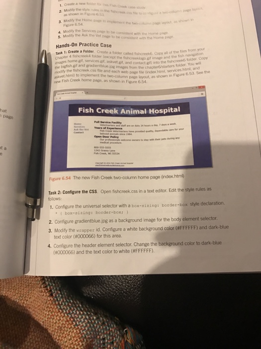  Create a new folder for the Fish Creek case study. Modify