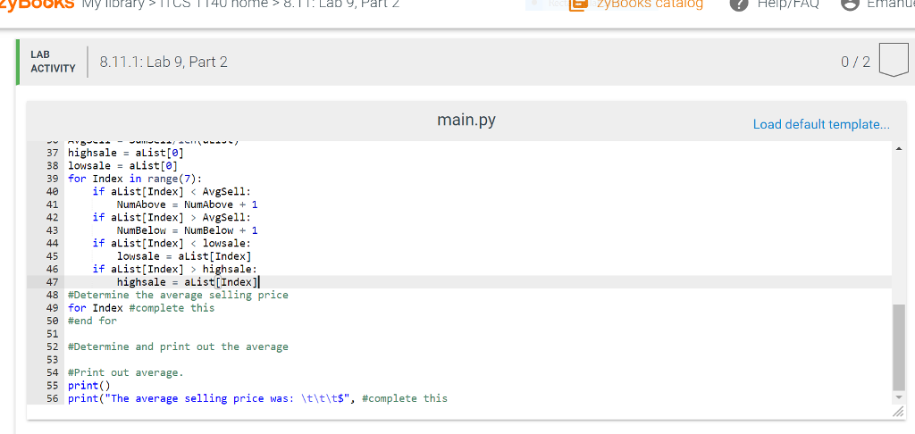 sales calculator This program will calculate the average selling price of the