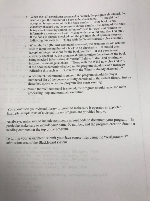 date: October 17 For this assignment you are to develop a program