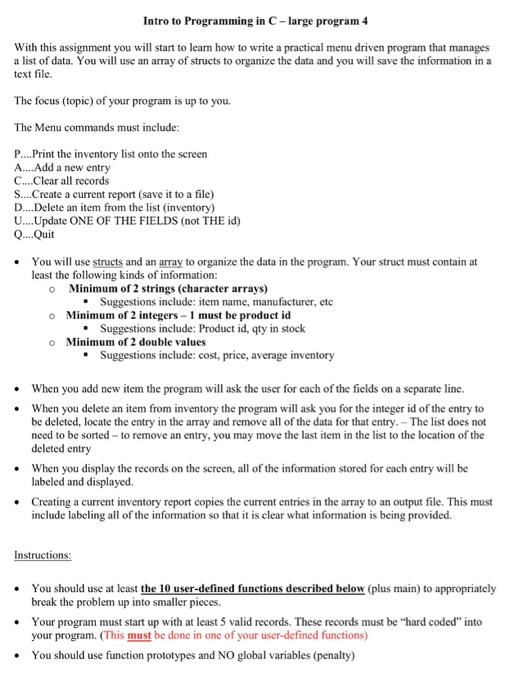  i need need this made in program c remember it need