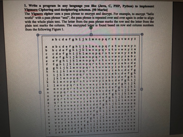  1. Write a program in any language you llIke (Javs, C,