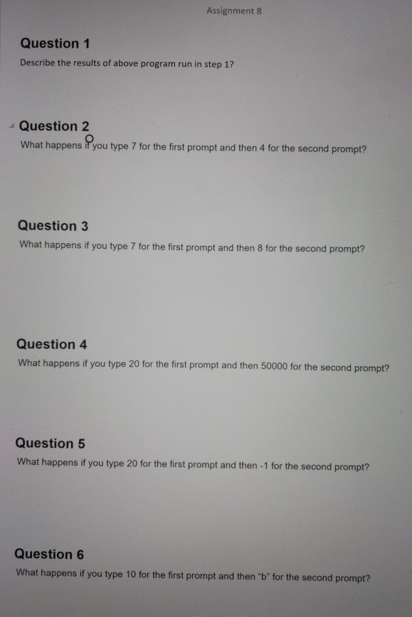 a program and compile. Run the Qrogram Program 1: #include using namespace