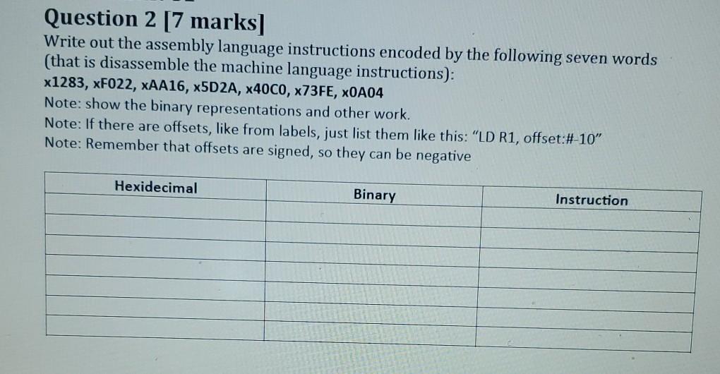 can you please solve question 1 and 2. Question 2 [7