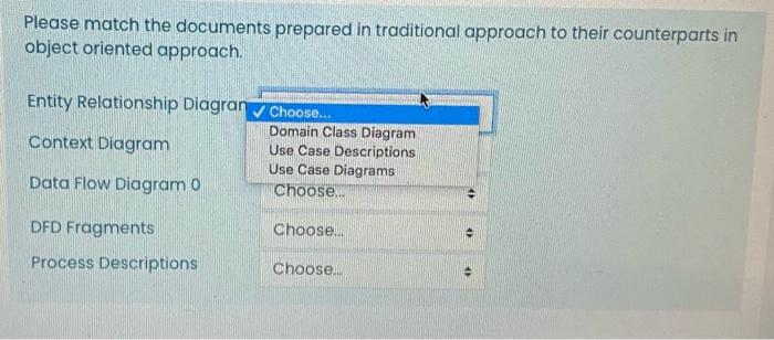 It is the same options for all. Please match the documents prepared