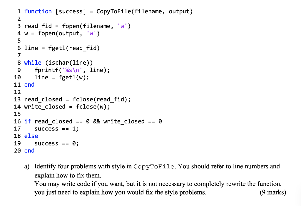 requires some debugging. You will need to identify issues with both the