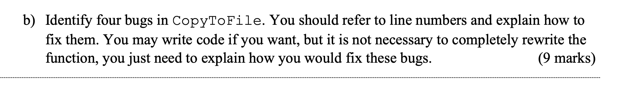 functionality and the style of the code. The purpose of the function