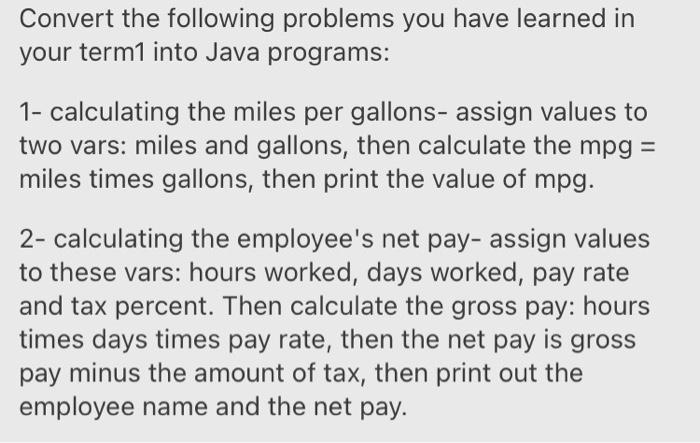  java and please explain how to make the .java file Convert