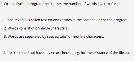 Write a Python program that counts the number of words in
