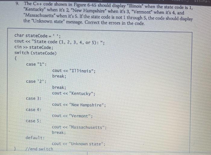 8. Using the multiple-alternative form of the if statement, write the C++