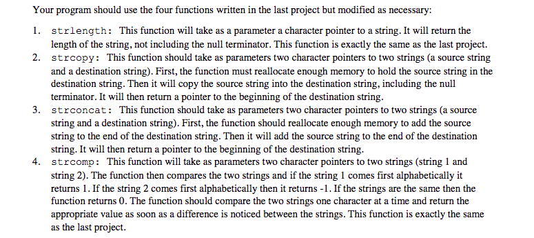 command line arguments Get students familiar with dynamic memory allocation Get students