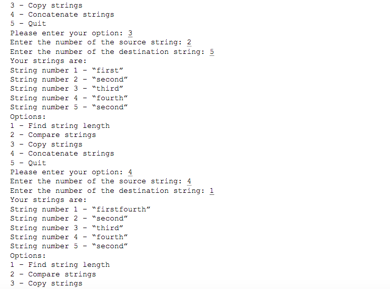 enter a string of maximum 30 characters: " to "Enter string: ".
