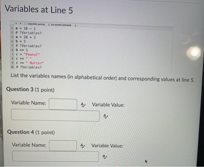 10 - 2 # ?Variables ? a = 20 + 2 4