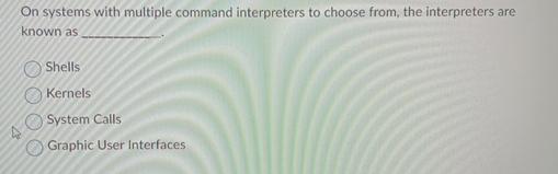  On systems with multiple command interpreters to choose from, the interpreters