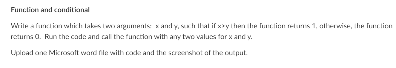  Write a python function which takes two arguments x and y