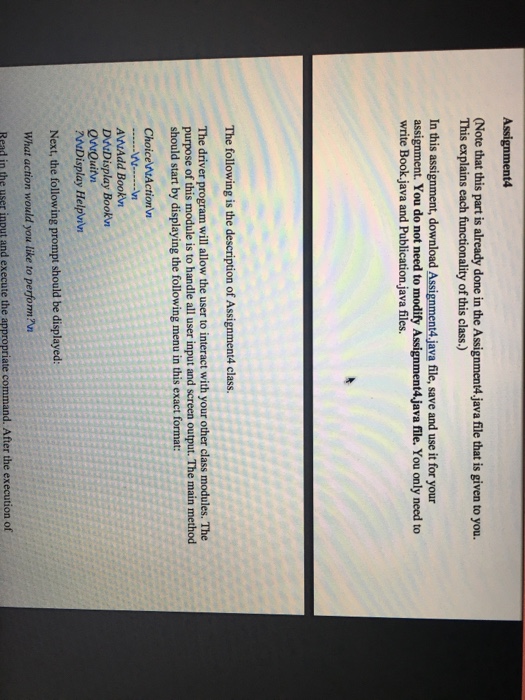 task. It will keep asking a user to enter the next choice