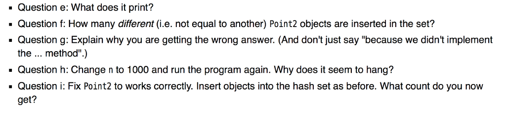 this .x = x; this.y y; } public String toString() { return