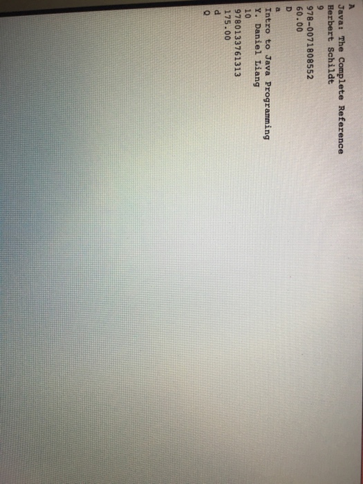 object Book bookinev Book(O: //Create a Scanner object to read user input