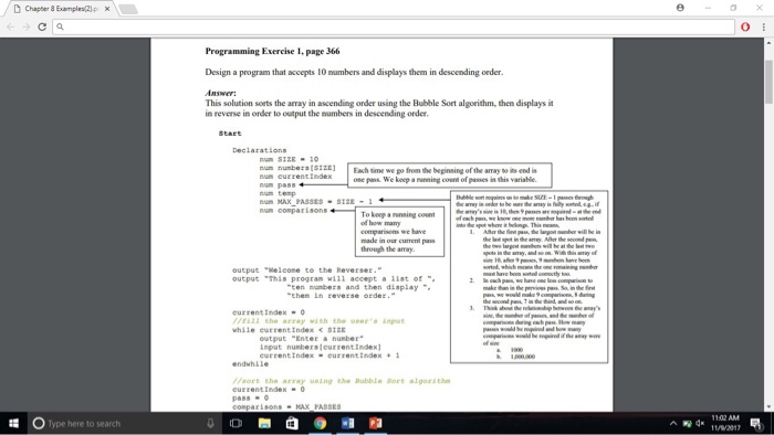 bubble sort and multidimensional arrays. if you can Please try to use