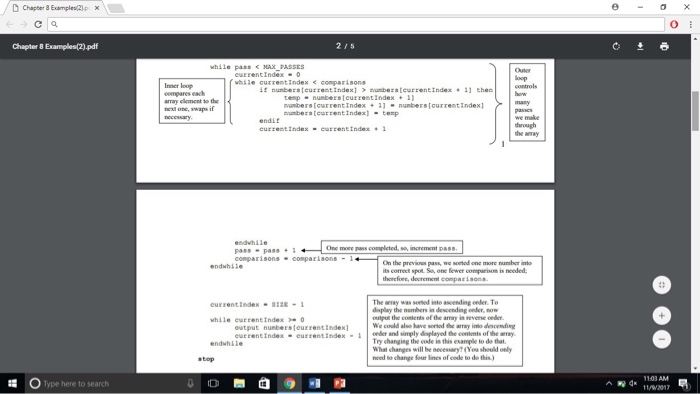 the same kind of format from the examples because thats what she