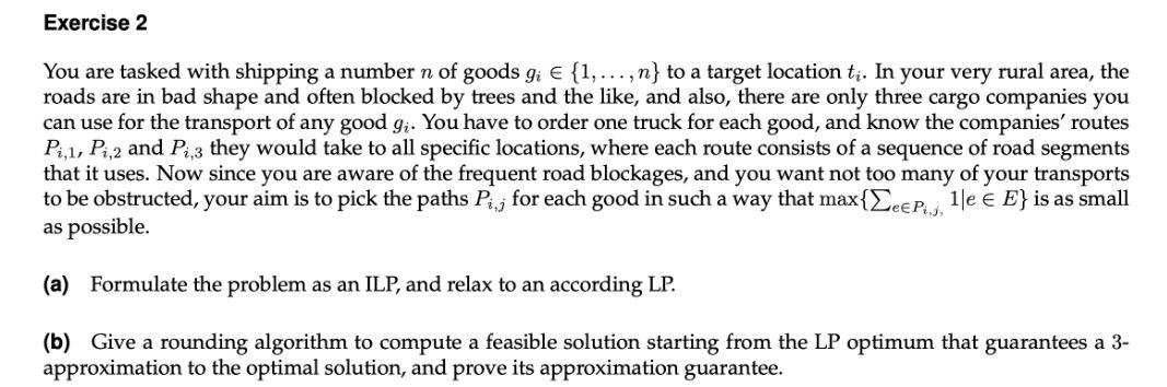 solve complete Exercise 2 You are tasked with shipping a number n