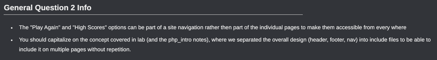 complete the tasks, and are still expected to use CSS to present