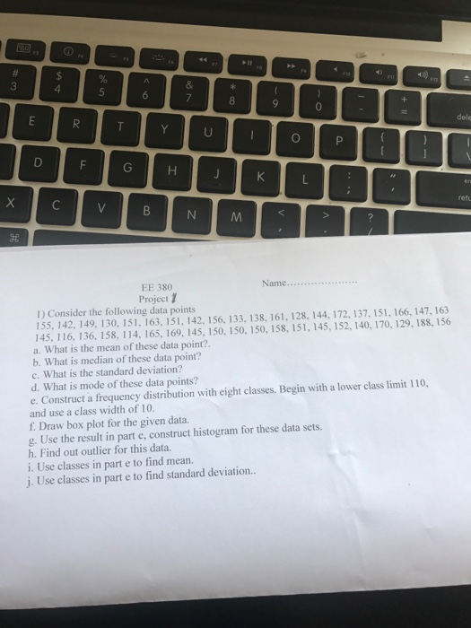  Do the following on mathlab program Consider the following data points
