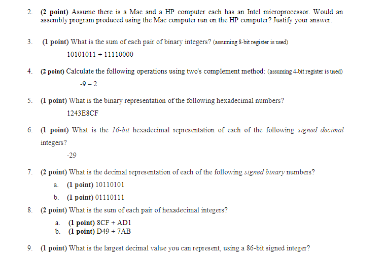 Assume there is a Mac and a HP computer each has