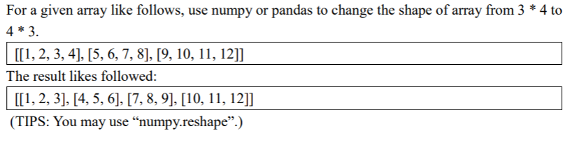 How to code this with Python please? For a given array like