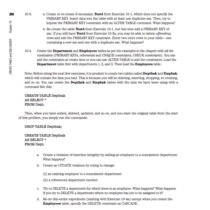 will be using the tables from our standard Student- Course database. Also,