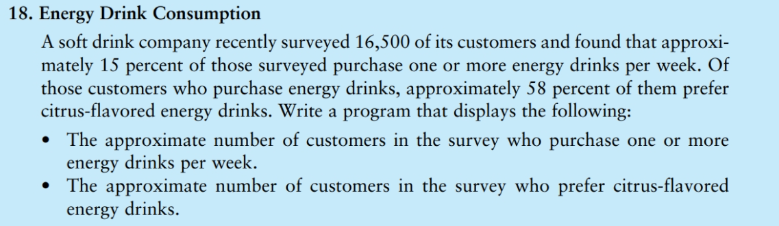  PLEASE SOLVE THEM IN C++ USING CODEBLOCKS OR ANY PROGRAM. 18.