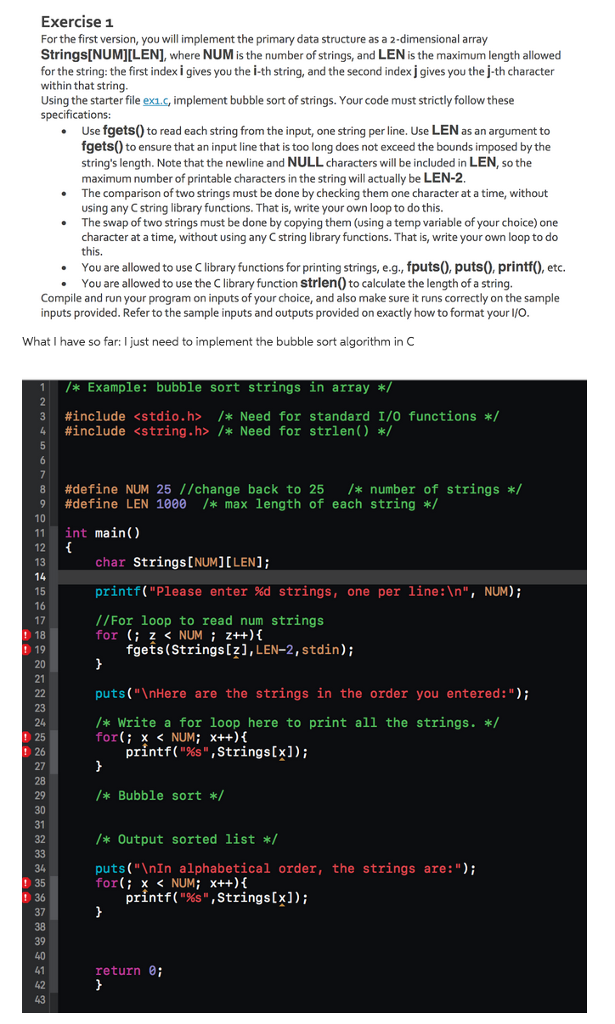  For the first version, you will implement the primary data structure