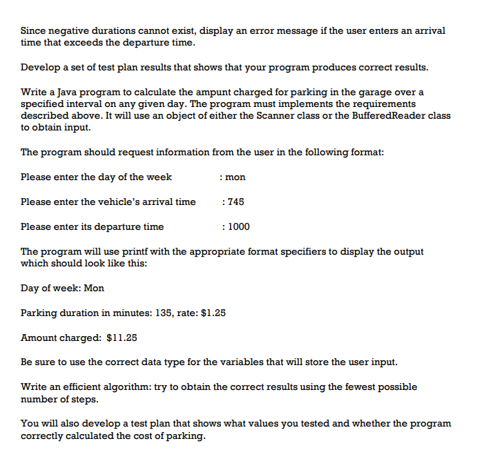 completely. The program should request information from the user in the following