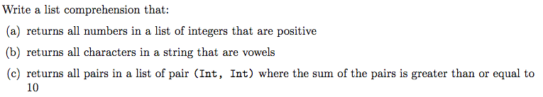 Haskell Code Need help with these Haskell code problems please: Write a