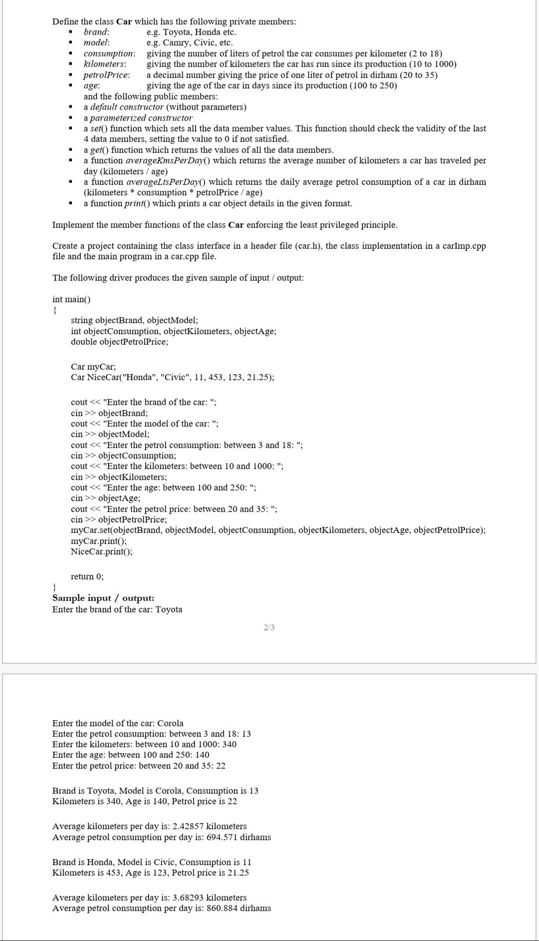  ( Using C++ ) ** Solve WITHOUT using -> operator **