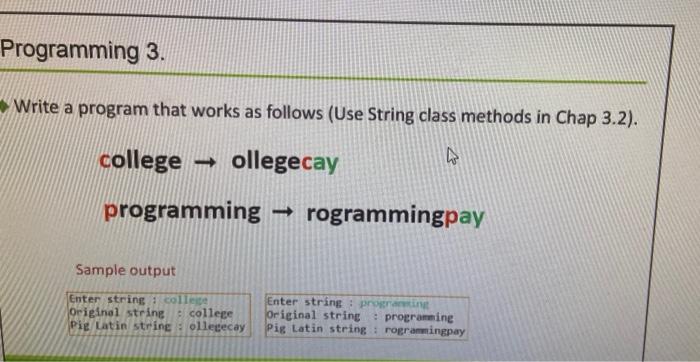 javahelp me with this program pleas provide source code and output Programming