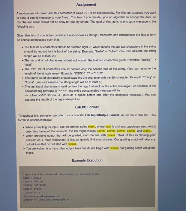  Python-IDLE Assignment A module we will cover later this semester in