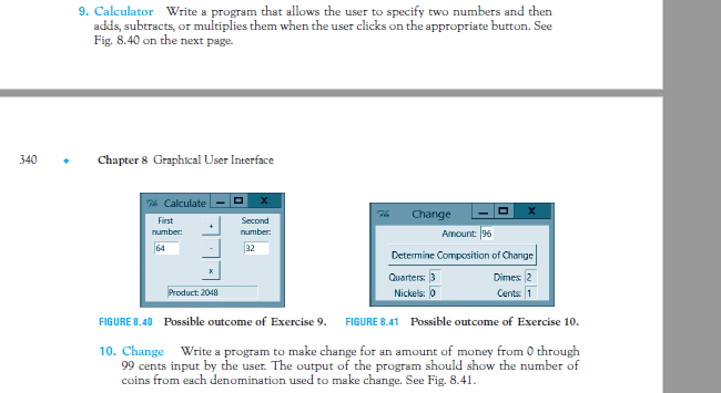 Write a program to make change for an amount of money from
