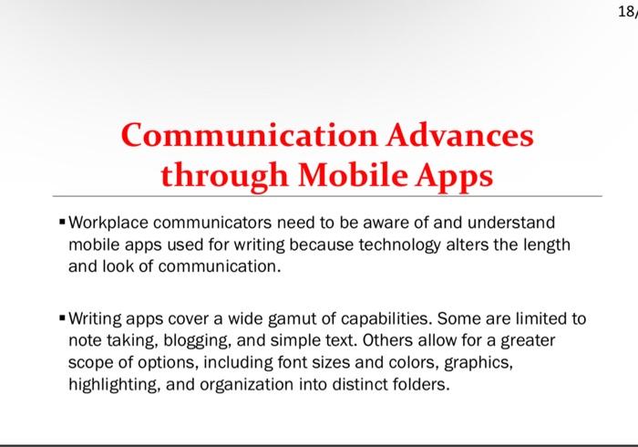 Technical Communication slides 2. Explain in your own words three (3) main