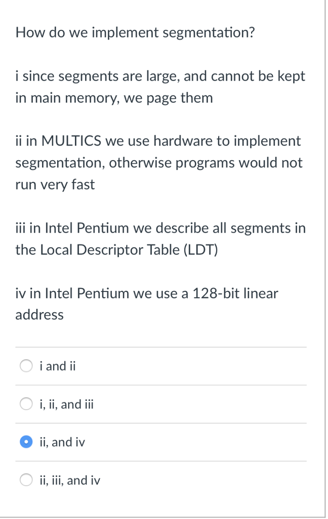 How do we implement segmentation? i since segments are large, and